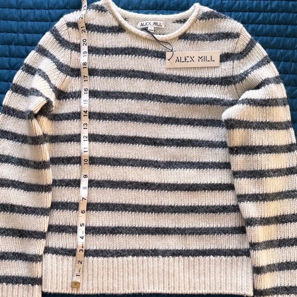 NWT Alex Mill Jamie Striped wool/mohair sweater S - Picture 4 of 4